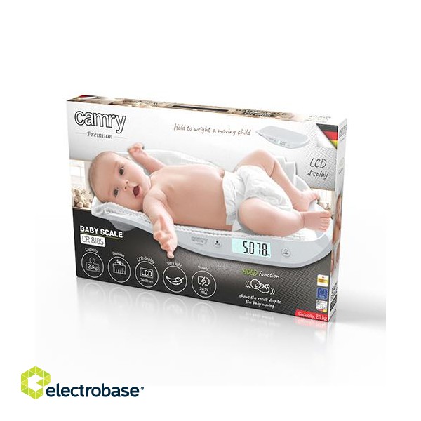 Baby care and goods // Hygiene products for Baby // CR 8185 Waga dla niemowląt do 20kg z automatyczną funkcją hold image 6