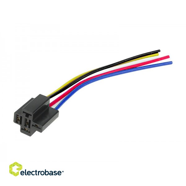 Car and Motorcycle Products, Audio, Navigation, CB Radio // Car Electronics Components : Installation Cables : Fuses : Connectors // 0924# Gniazdo przekaźnika 4120 sam. z diodą