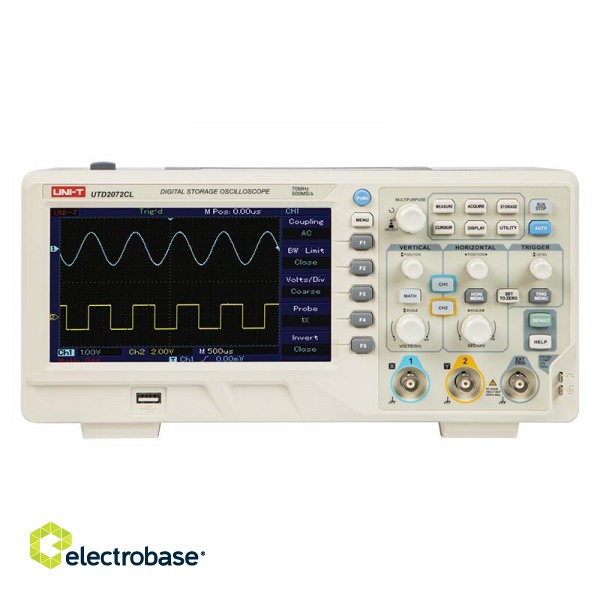 LAN Data Network // Testers and measuring equipment // 3085# Oscyloskop utd2072cl uni-t