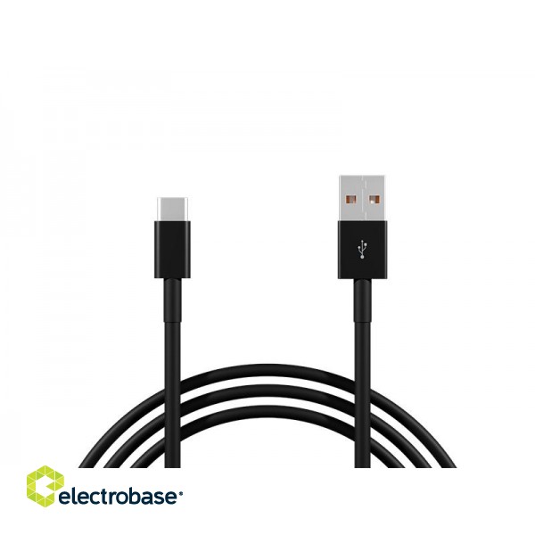 Tablets and Accessories // USB Cables // 66-154# Przyłącze usb 2.0 a - usb-c 1,5m czarne image 1