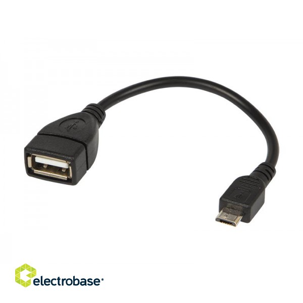 Planšetdatori ir planšetinių kompiuterių priedai // USB Kabeliai // 75-795# Adapter usb gniazdo usb a-wtyk micro usb kabel