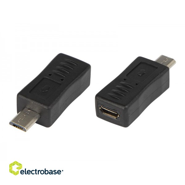 Planšetdatori un aksesuāri // USB Kabeļi // 75-998# Adapter usb gniazdo microusb-wtyk microusb