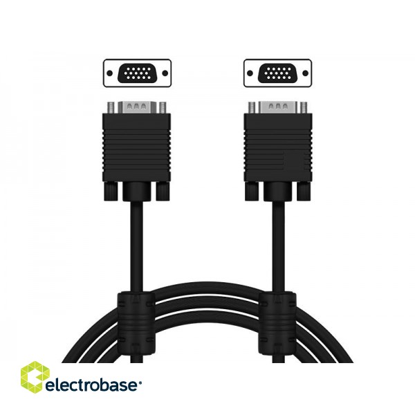 Koaksialinių kabelių sistemos // HDMI, DVI, AUDIO jungiamieji laidai ir priedai // 92-645# Przyłącze vga-vga 15m