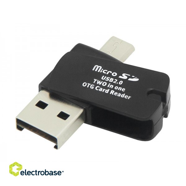 Ārējās datu glabāšanas iekārtas // USB Flash Atmiņa // 66-244# Czytnik kart micro sd 2w1