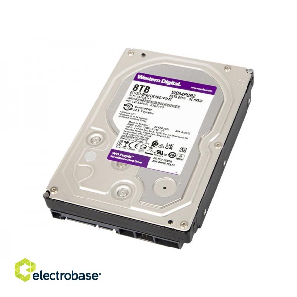 Ārējās datu glabāšanas iekārtas // USB Flash Atmiņa // 77-892# Dysk hdd 8tb wd purple wd84purz