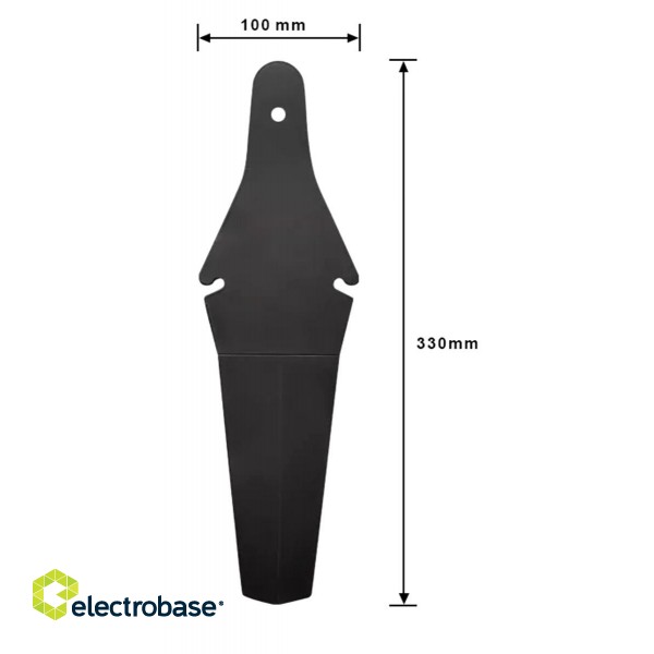 Urheiluun ja aktiiviseen virkistykseen // Bicycle accessories // RW20B Błotnik rowerowy tył czarny image 3