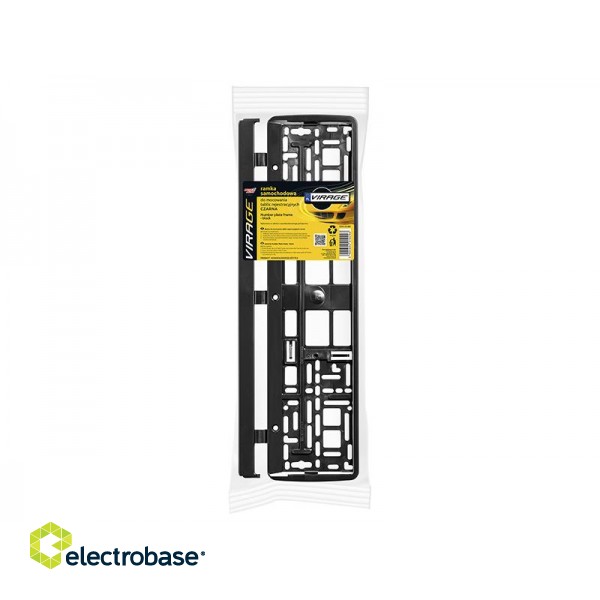 Auto- ja moottoripyörätuotteet, Autoelektroniikka, Navigointi, CB-radio // Goods for Cars // 52-181# Ramka do mocowania tablic rejestracyjnych czarna