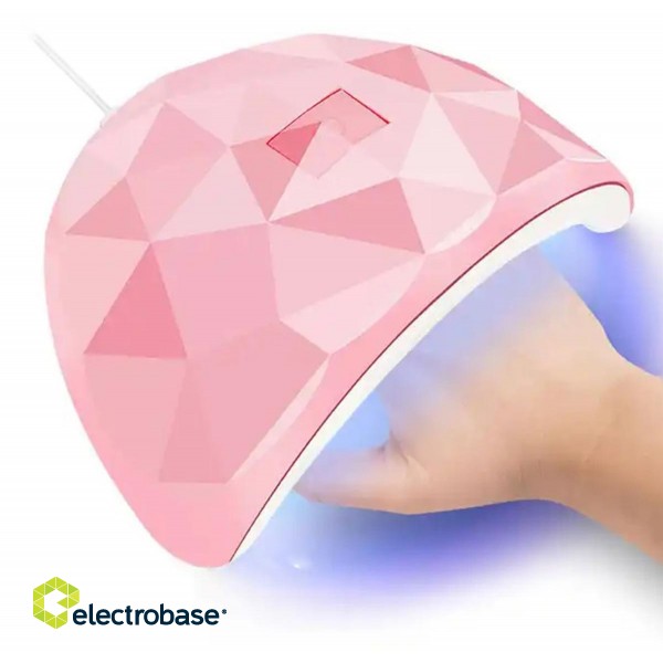 Isikliku hoolduse tooted // Personal hygiene products // UV14 Lampa uv led 18 led pink image 3