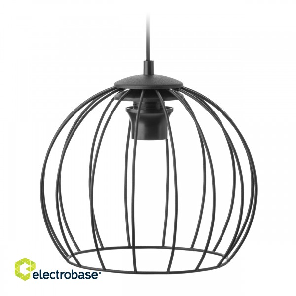 Светодиодное oсвещение // New Arrival // DUNIA 3P, lampa wisząca, E27  max.15W, czarna фото 4