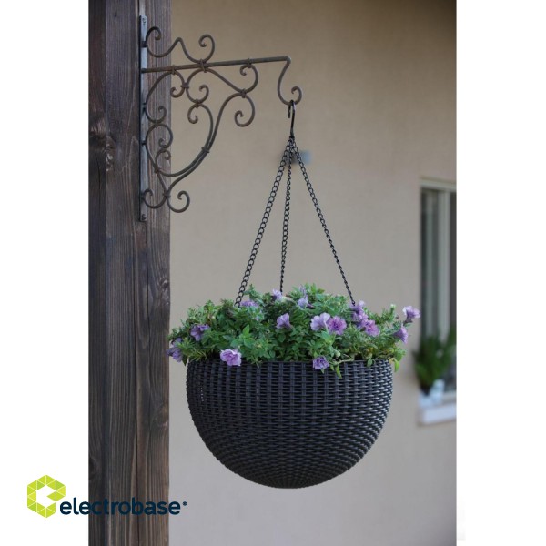 Home and Garden Products // Outdoor | Garden Furniture // Doniczka wisząca Keter Sphere Planter brązowa image 2