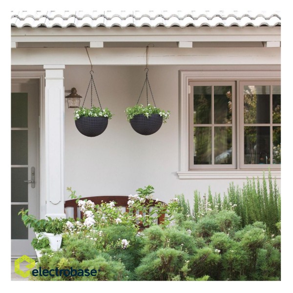 Home and Garden Products // Outdoor | Garden Furniture // Doniczka wisząca Keter Sphere Planter brązowa image 3