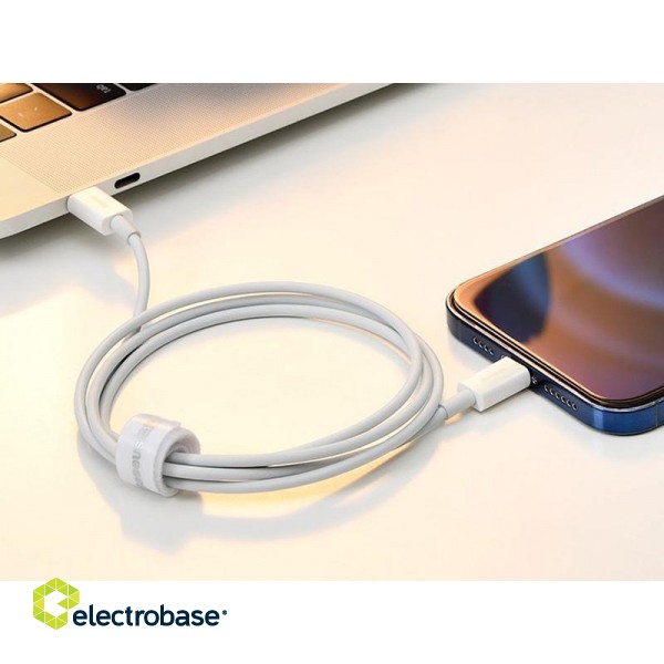 BASEUS Kabel USB Lightning iPhone 2,0m Superior Series 2.4A (CALYS-C02) White image 3