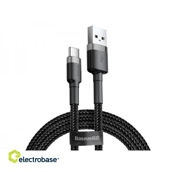 Mobiiltelefonid ja tarvikud // Laadijad // BASEUS Kabel USB Type C 0,5m (CATKLF-AG1) Gray+Black image 1