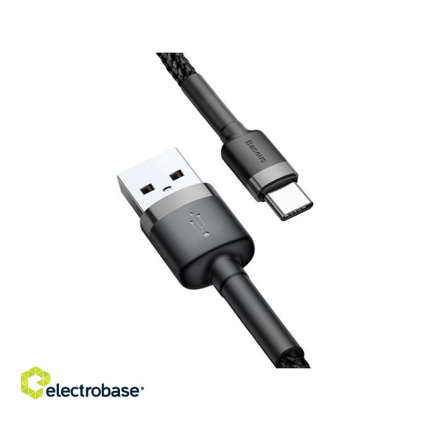Mobiiltelefonid ja tarvikud // Laadijad // BASEUS Kabel USB Type C 0,5m (CATKLF-AG1) Gray+Black image 5