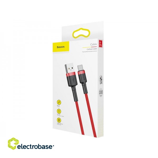 BASEUS Kabel USB Type C 1m (CATKLF-B09) Red+Red image 7