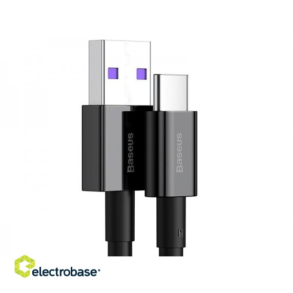 BASEUS Kabel USB Type C 1m Superior Series 66W (CATYS-01) Black image 2