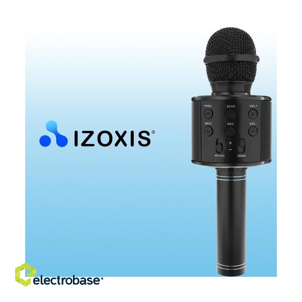 Headphones and Headsets // Headsets // Mikrofon karaoke- czarny Izoxis 22189 image 7