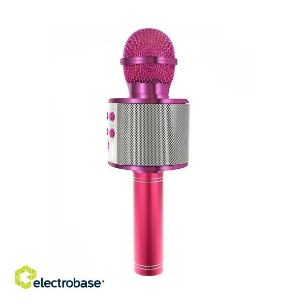 Audio and HiFi sistēmas // Austiņas ar mikrofonu // Mikrofon karaoke- różowy Izoxis 22191 image 5