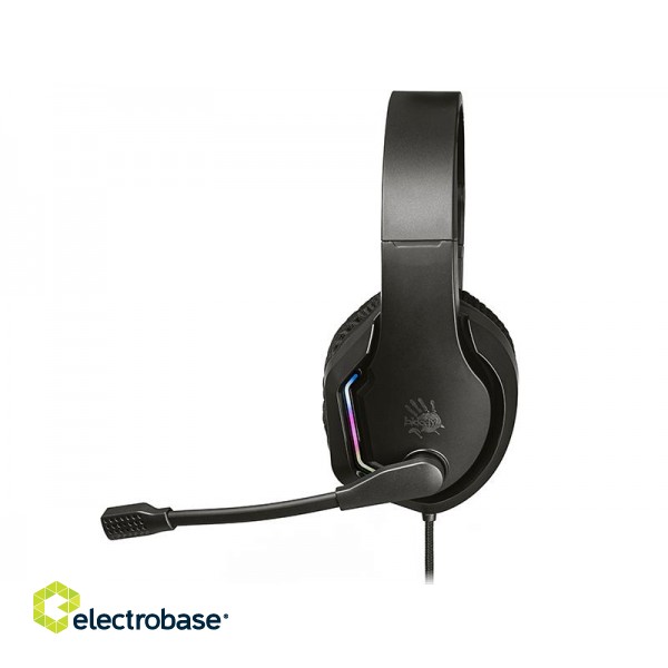 Audio Austiņas / Vadu / Bezvadu // Austiņas ar mikrofonu // Słuchawki A4TECH Bloody G260p USB+AUX3.5 Black RGB image 2