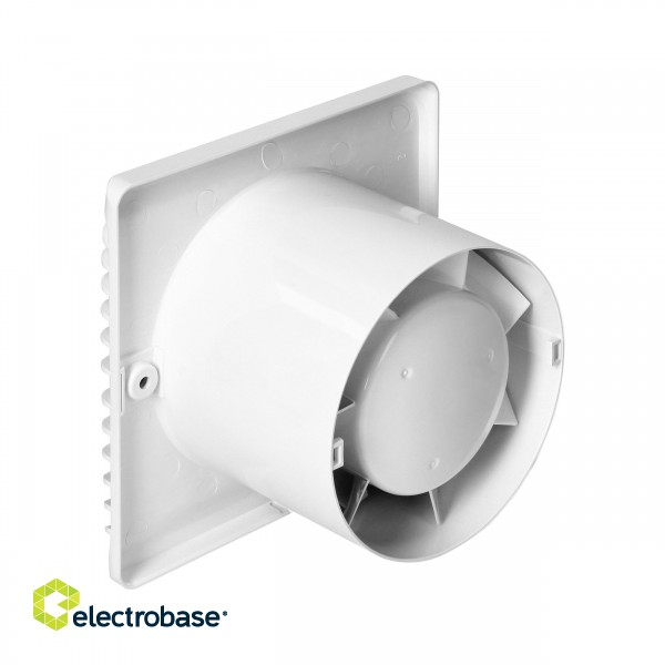 Electric Materials // Fan for Bathroom | For the kitchen | Extractor fans // Wentylator łazienkowy 100mm, natynkowy - przewód z wyłącznikiem image 3