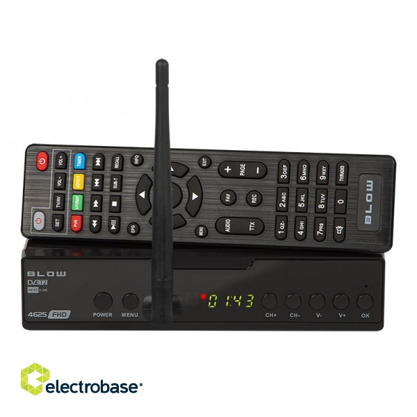 TV and Home Cinema // Media, DVD Players, Receivers // 77-059# Dekoder tuner dvb-t2 blow 4625fhd+wifi