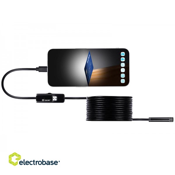 Video surveillance // Inspection camera - Endoscope // Kamera endoskopowa Tracer HardWire 5M 7MM LED USB (USB-C) image 1