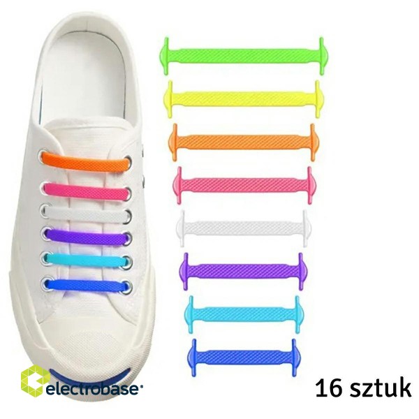 Home and Garden Products // Various Home and Household Accessories // DA10B Sznurowadła silikonowe bez          wiązania rainbow image 2