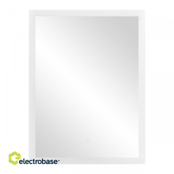 Interjero Šviestuvai | Dizaino Šviesos // Wall and Mirror luminaires // Lustro prostokątne pionowe LED 60x80 cm (z wbudowanym włącznikiem, bez marginesu, 4000K) paveikslėlis 1