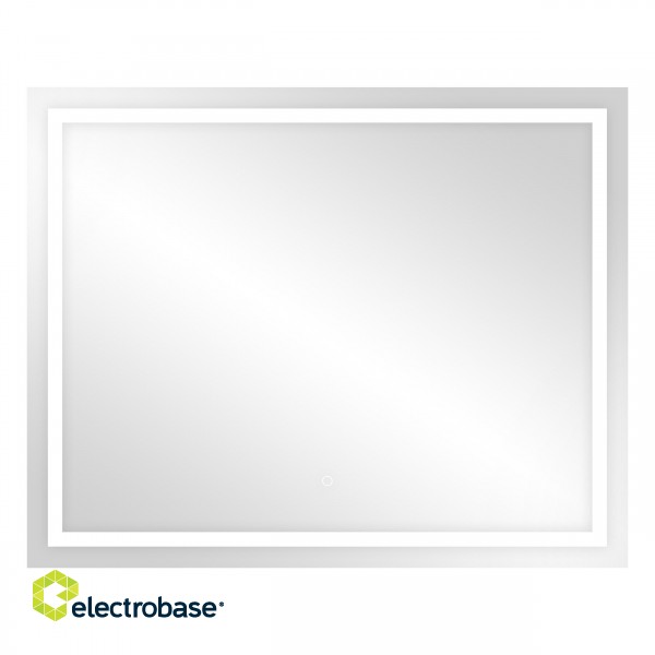 Sisävalaisimet | Design-valaisimet // Wall and Mirror luminaires // Lustro prostokątne poziome LED 100x80 cm  (z wbudowanym włącznikiem, z marginesem, 4000K) image 1