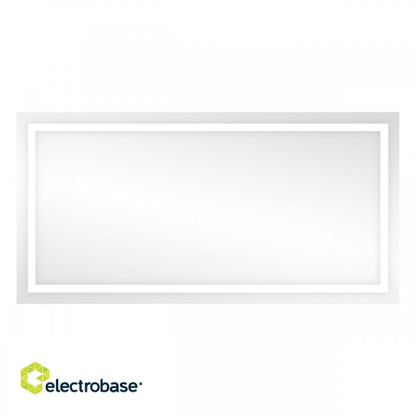Interjera Gaismekļi | Dizaina Gaismas // Sienas un spoguļu gaismekļi // Lustro prostokątne poziome LED 120x60 cm (z wbudowanym włącznikiem, z marginesem, 4000K) image 1