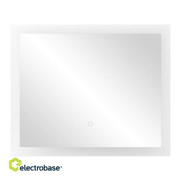 Interjööri Valgustid | Disainvalgustus // Wall and Mirror luminaires // Lustro prostokątne poziome LED 60x50 cm (z wbudowanym włącznikiem, bez marginesu, 4000K) image 1
