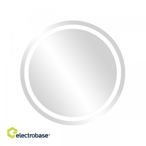Interjööri Valgustid | Disainvalgustus // Wall and Mirror luminaires // Okrągłe lustro LED fi 80 cm (z wbudowanym włącznikiem, z marginesem, 4000K) image 2