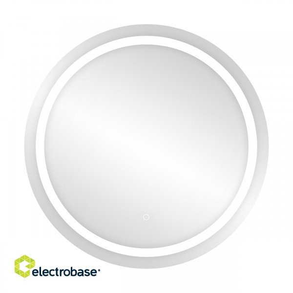 Interjera Gaismekļi | Dizaina Gaismas // Sienas un spoguļu gaismekļi // Okrągłe lustro LED fi 70 cm (z wbudowanym włącznikiem, z marginesem, 4000K) image 1