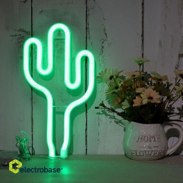 Apgaismojums LED // New Arrival // ZD79 Lampka led neon kaktus image 4