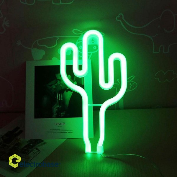 Apgaismojums LED // New Arrival // ZD79 Lampka led neon kaktus image 5