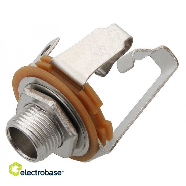 Liittimet // Different Audio, Video, Data connection plug and sockets // 2195#                Gniazdo jack 6.3 st montażowe metalowe