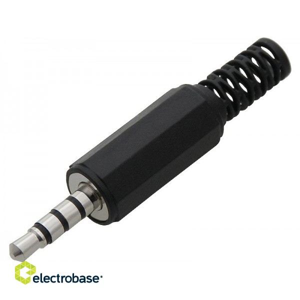 Ühendused // Different Audio, Video, Data connection plug and sockets // 2238# Wtyk jack 3,5 4-polowy  plastik
