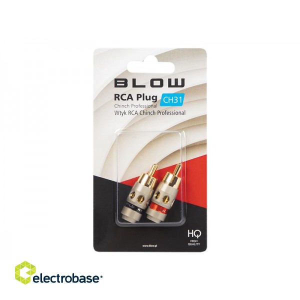 Connectors // Different Audio, Video, Data connection plug and sockets // 93-553# Wtyk rca cinch ch31 professional śr.5mm