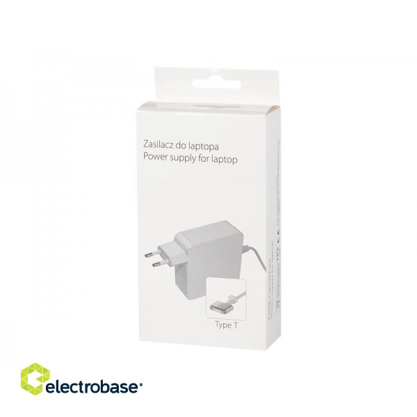 Primary batteries, rechargable batteries and power supply // Power supply unit / charger for laptop, tablet // 4161#                Zasilacz do laptopa macbook magsafe2 60w image 2