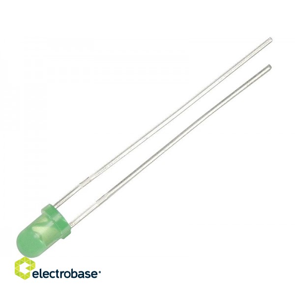 Elektromateriāli // Izpārdošana // 6017#                Dioda led   3mm (zielona matowa)