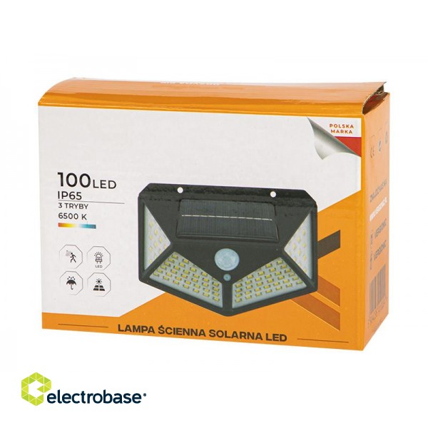 LED apšvietimas // New Arrival // 87-520# Lampa ścienna solarna led pir paveikslėlis 2