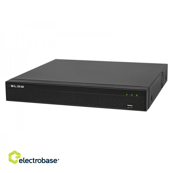 Analogue systems (HDCVI, HDTVI, AHD, CVBS) // DVR Analogue Systems // 77-837# Rejestrator blow ip 16 ch poe bl-n16081p 8mp 1xhdd` image 1