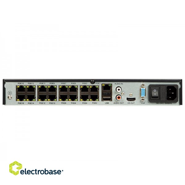 Analogue systems (HDCVI, HDTVI, AHD, CVBS) // DVR Analogue Systems // 77-837# Rejestrator blow ip 16 ch poe bl-n16081p 8mp 1xhdd` image 3