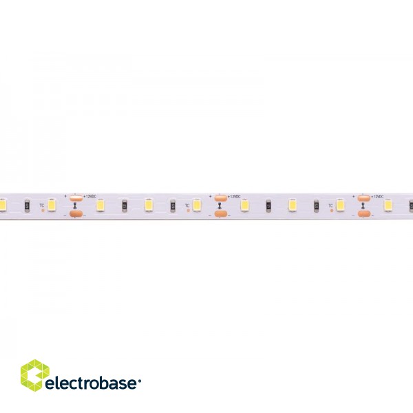 LED strip, 12V, 4.8W/m, non-waterproof, warm white, 115lm/W, AKTO image 1