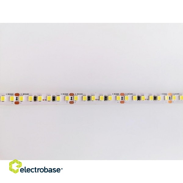 LED strip, 24V, 28W/m, non-waterproof, neutral white, 168LED/m, 115lm/W, AKTO image 2
