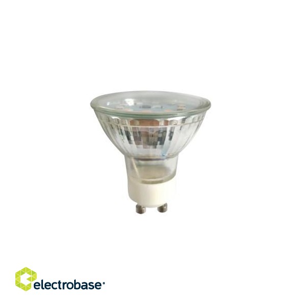 LED lamp GU10 230V 5W 450lm neutral white 4000K, glass, LED line