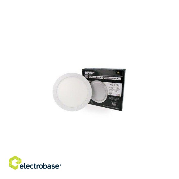 LED panel EasyFix round panel 18W dimmable, 1650lm 4000K image 1