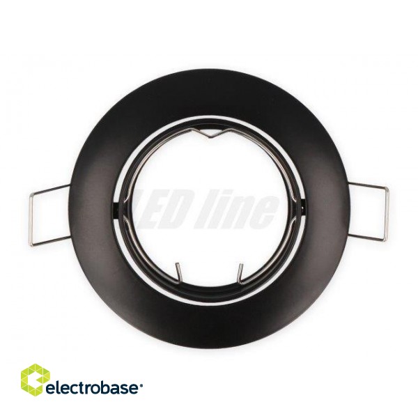 LED line® downlight round adjustable cast black