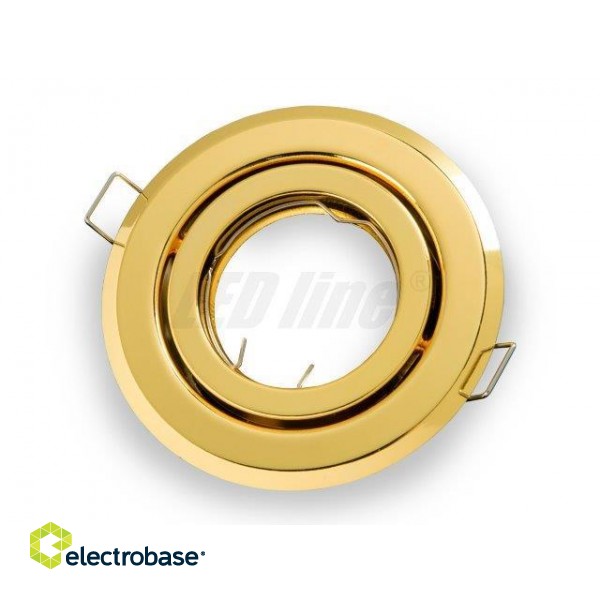 LED line® downlight round adjustable gold фото 1