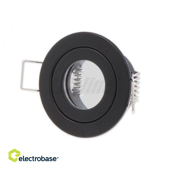 LED line® downlight waterproof MR11 round black image 1